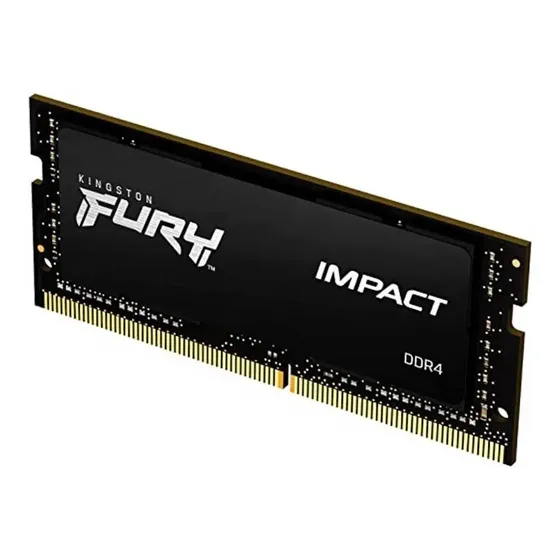 Memória RAM Para Notebook DDR4 8gb 3200Mhz CL20 Kingston Fury Impact KF432S20IB/8 Gamer Sodimm Preto