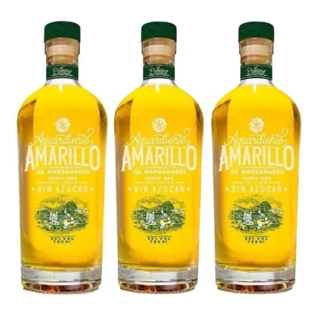 Aguardiente Amarillo  X 3  750 Ml - mL a $79
