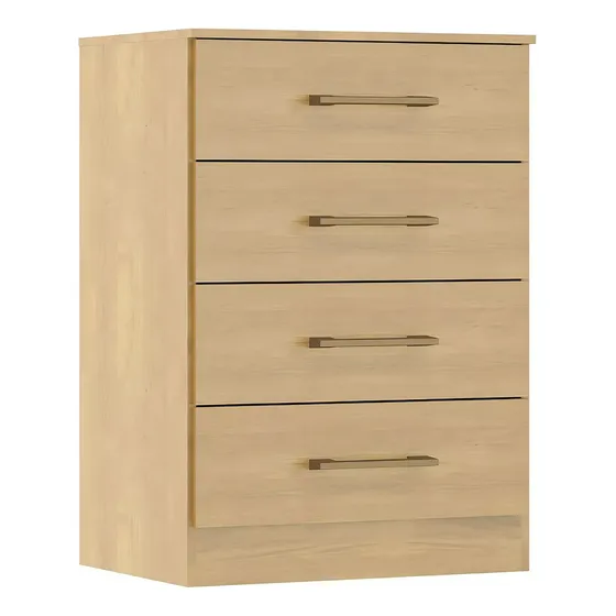 Cómoda Cajonera 4 Cajones Marrón