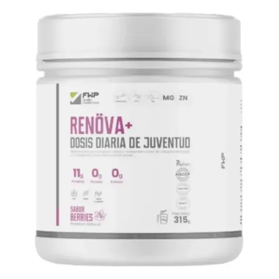 Colágeno Hidrolizado de Bovino con Antioxidantes y Vitaminas FWP Sabor Berries 315g | Cuotas sin interés