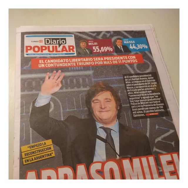 Milei Presidente Diario Popular Balotaje Nov 2023 Completo