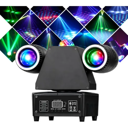 150w Moving Head Duplo Led Rgbw Rítmico Iluminação Festa Dj 127/220v