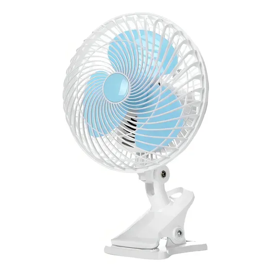 Mini Ventilador C\u002F Clip Breeze Fan 180mm Eléctrico Giratorio Cantidad de aspas 3 Color de la estructura Blanco Color de las aspas Turquesa Diámetro 18 cm Frecuencia 50 Material de las aspas Plástico | Cuotas sin interés