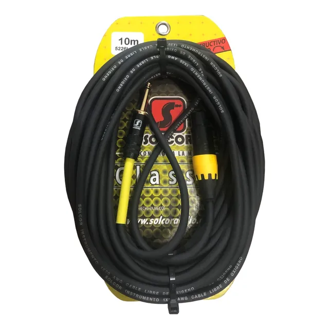 Cable Clasica 5226l10a Para Microfono Alta Impedancia 10m
