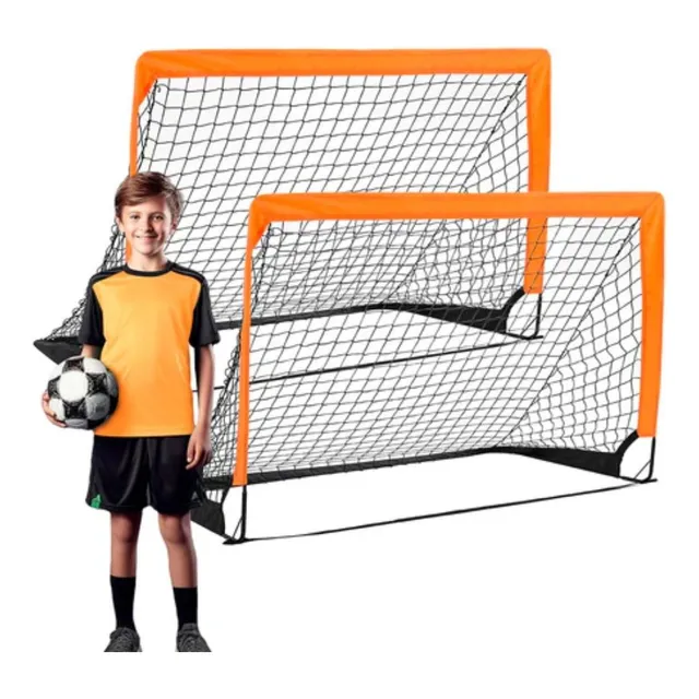 Doble Arco Porteria De Futbol Infantil Portatil Red