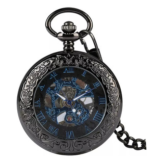 Reloj Mecánico De Bolsillo Para Hombre Con Números Romanos A Reloj Mecánico De Bolsillo Para Hombre Con Números Romanos A