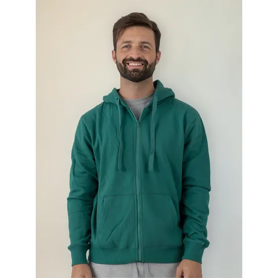 Canguro Jogging Con Cierre, Deportivo Felpa, Vm Uniformes