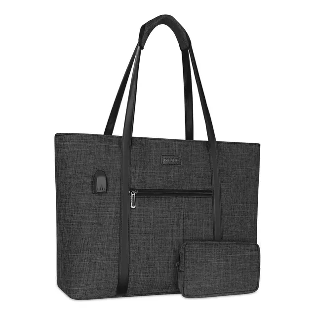 Bolsa De Mano Mosiso Con Puerto Usb Para Mujer, Macbook De 1