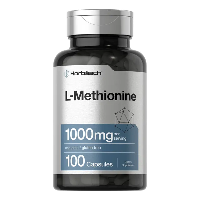 Suplemento de L-metionina Horbäach 1000 mg 100 cápsulas