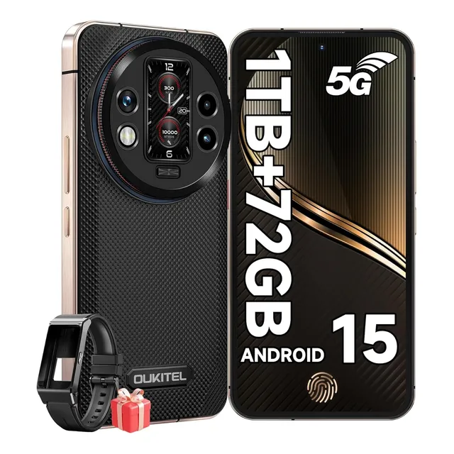 Oukitel Wp200pro 72gb(24+48) Ram 1tb Rom Celular Resistentes 8800 Mah, 45w De Carga Rápida Mtk 8200 Rugged Smartphone 32+108mp/pulsera/nfc/android 15