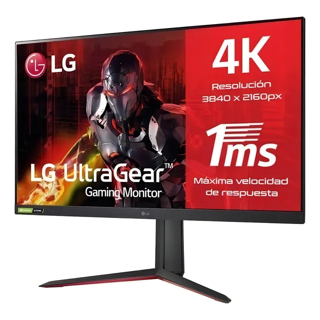 Monitor Gamer LG con pantalla de 32" 144Hz 220V y resolución 4K
