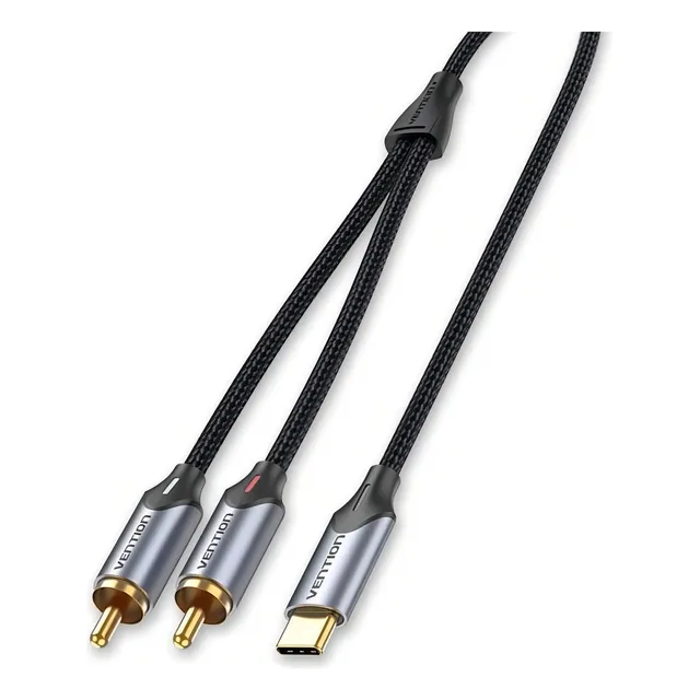 Cable USB-C macho a 2rca macho de 2 m Vention Bughh