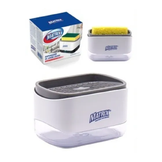 Dispensador De Jabon Matrix  Con Esponja 350ml