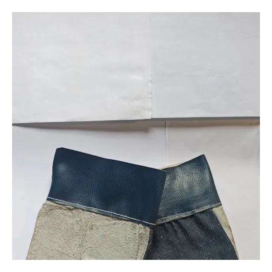 Guantes De Tela Carnaza Cortos De Construcción.