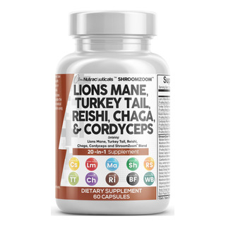 Suplemento Clean Nutraceuticals Lions Mane 3000 Mg Com Turqu Suplemento Clean Nutraceuticals Lions Mane 3000 Mg Com Turqu