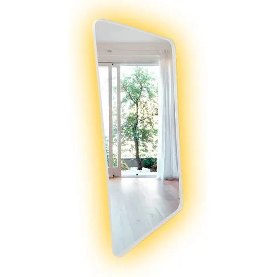 Espelho Retangular Moldura Metal 200x120cm Com Led