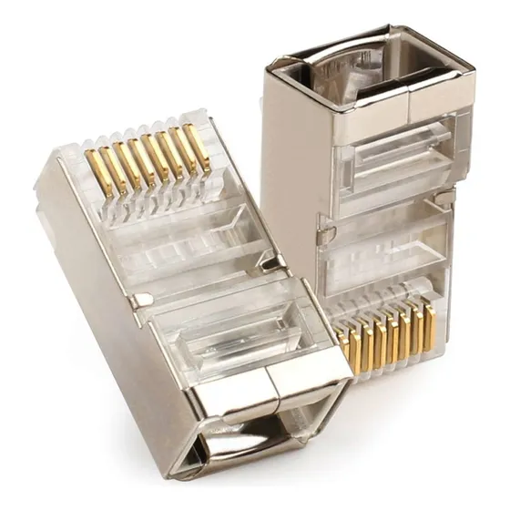 Conector Rj45 Cat 6 Blindado Pack 100