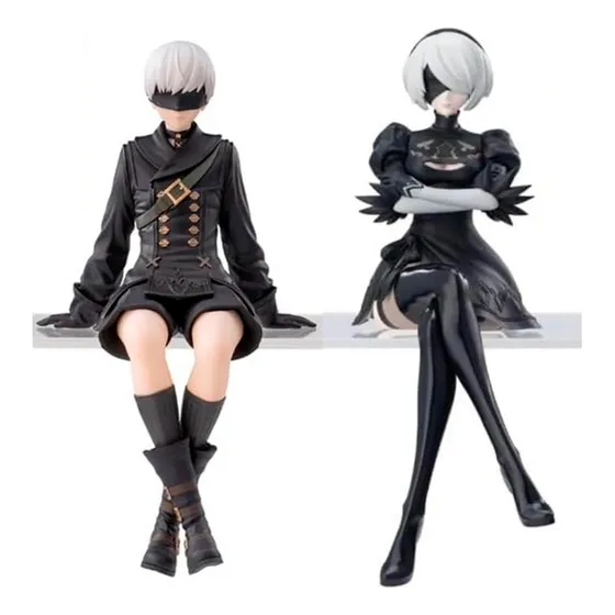 Kit Nier: Automata 2b E 9s Action Figure Anime Colecionável