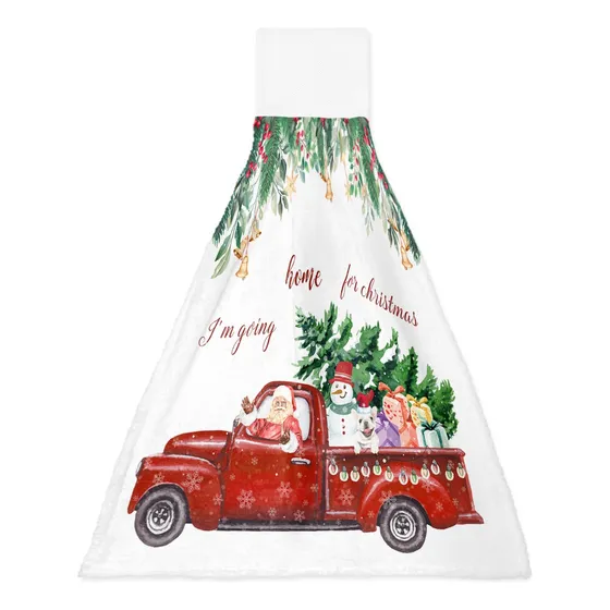 Toalla Mano Me Voy Casa Para Camion Navidad Regalo Muñeco 18