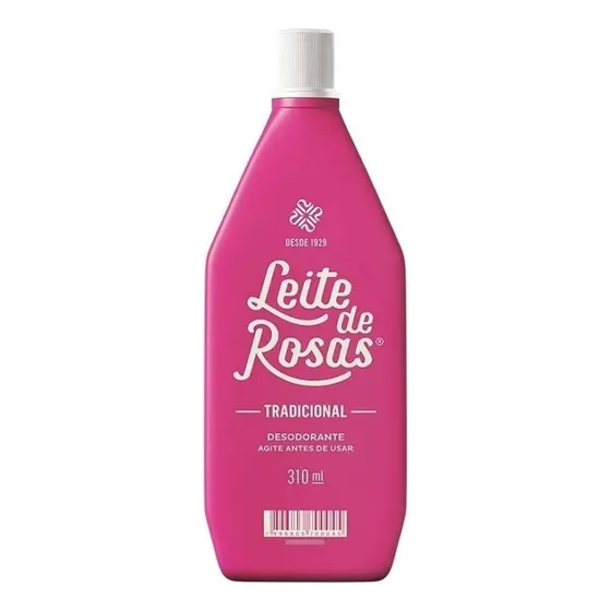 Leite De Rosas Tradicional 310ml Fragrância Leite de rosas