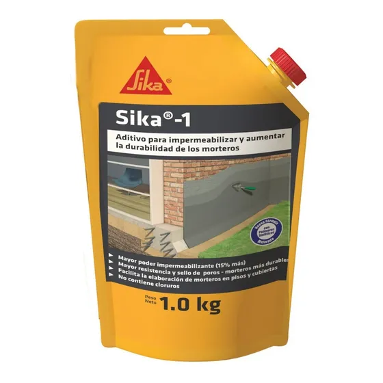 Sika 1 Aditivo Impermeabilizante Menor Porosidad Mortero 1kg