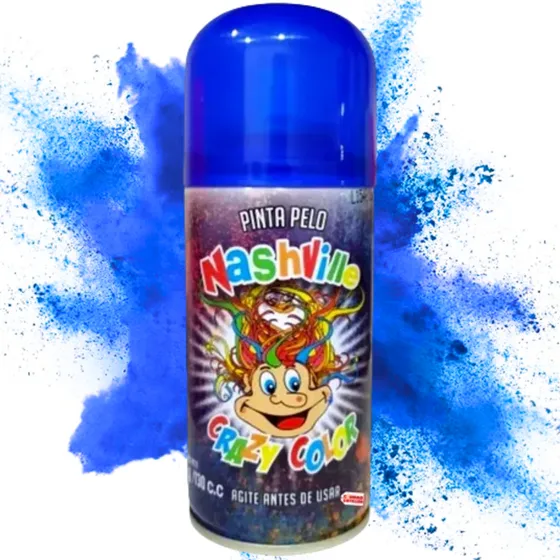 Aerosol Pinta Pelo Lavable 75g Cotillon Carioca Fiesta Deco