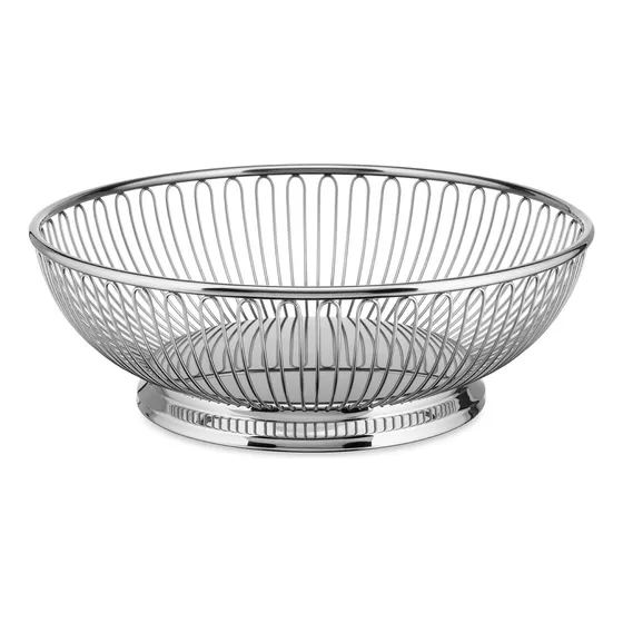 Cesta Fruta Centro Mesa Alambre Acero Inoxidable 18 10 9-1