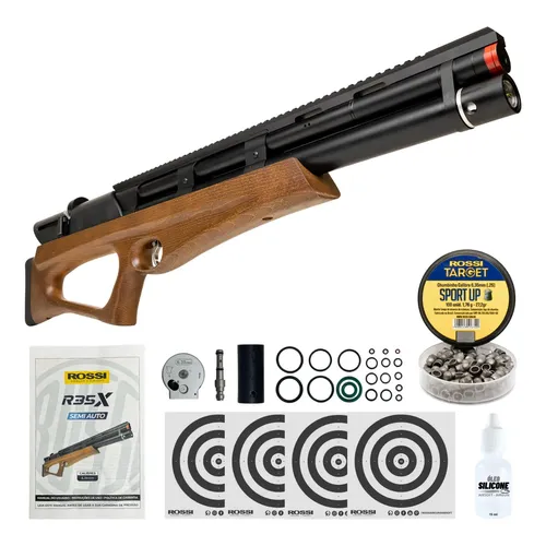 Espingada R35x Rossi Madeira 6.35mm 853 Pfs Semi Automatica