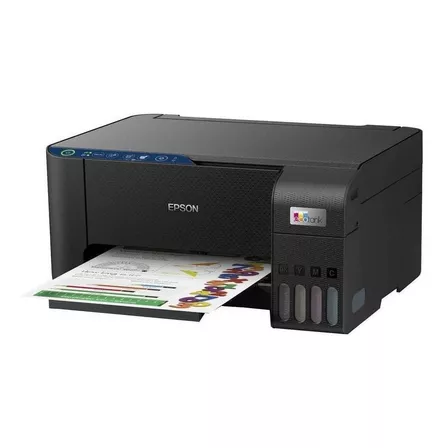 Impresora a color  multifunción Epson EcoTank L3251 con wifi negra 100V/240V