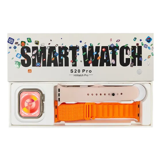 Relógio Smartwatch S20 Pro Série 9 49mm C/2 Pulseiras Nfc