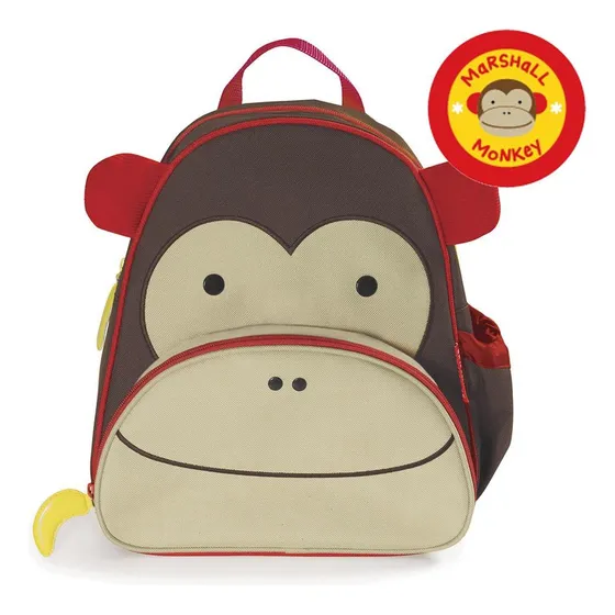 Mochila Infantil Zoo Macaco Skip Hop Cor Marrom