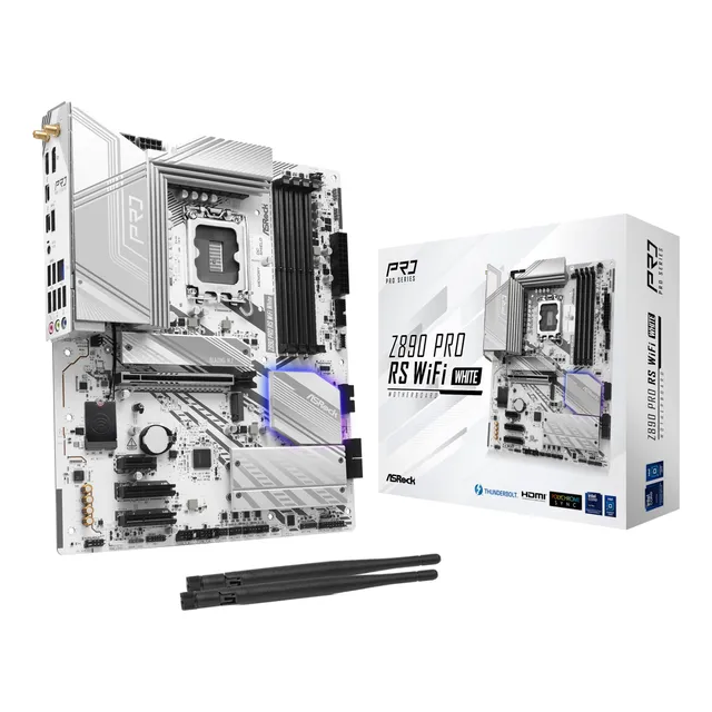 Motherboard Asrock Z890 Pro Rs Wifi White Z890 Lga 1851 Atx