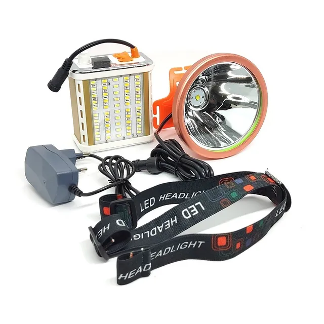 Foco Led  Largo Alcance Linterna Minera Usb Camping