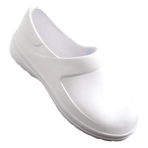 Sapato Branco Enfermeira Enfermagem Flexivel Babuche Cozinha
