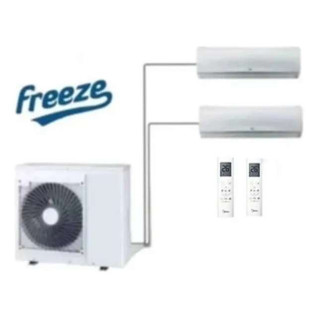 Aire Acondicionado Multisplit  24000 Btu De 2 Consolas