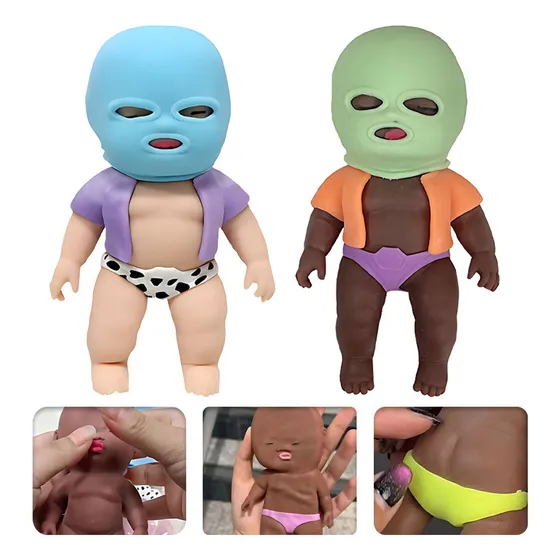 Ds* Juguetes Antiestrés, Muñeca Suave Estirable, Mediano,