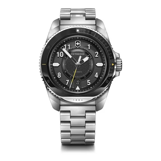 Reloj Suizo Hombre Victorinox Journey 1884 Automático Dial Correa Negro
