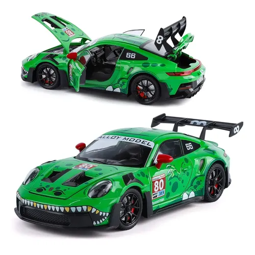Mini Gt Rexy Porsche 911 Gt3 R #77 Imsa Daytona Pro Ao 1/64 Verde