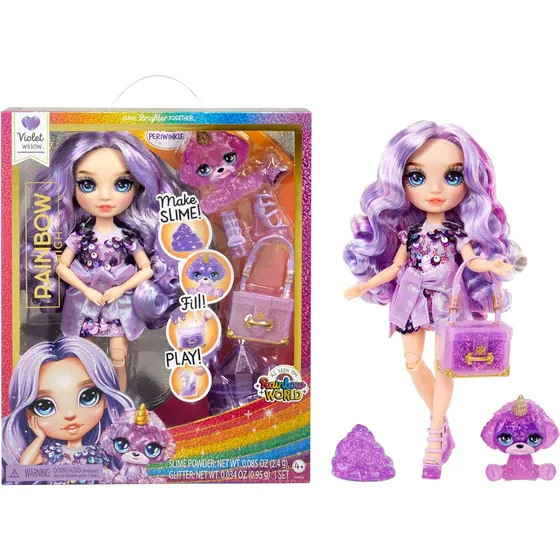 Rainbow High Slime Violet Willow Muñeca Con Accesorios