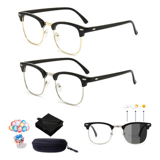 2pz Lentes Fotocromática Gafa Con Filtro De Luz Azul Unisexo 2pz Lentes Fotocromática Gafa Con Filtro De Luz Azul Unisexo