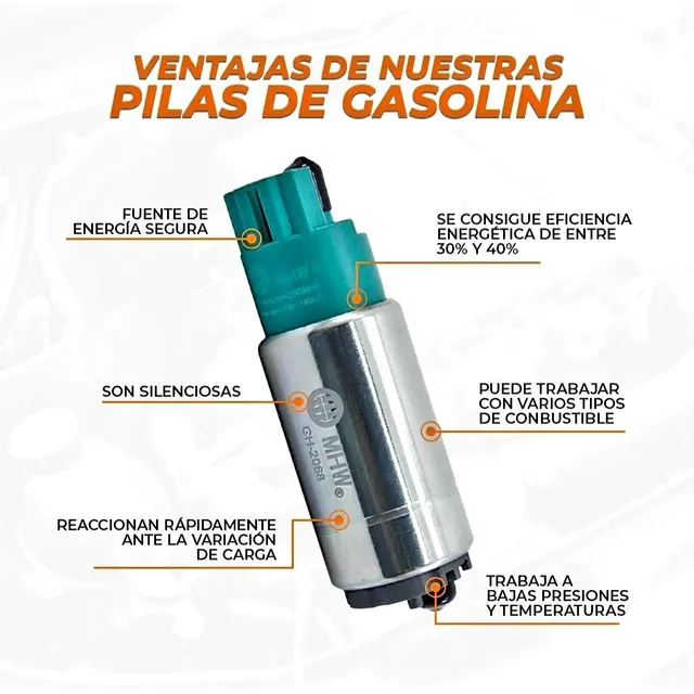 Pila De Gaolina Mhw(carbon) 2068 Para Fiat Palio 1.3/1.4/1.8