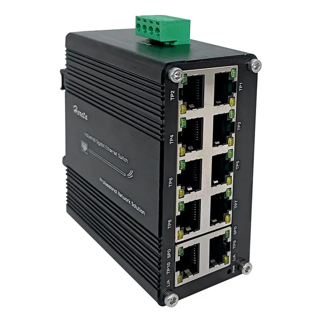 Conmutador Ethernet Gigabit Industrial 10 Puertos Rj45
