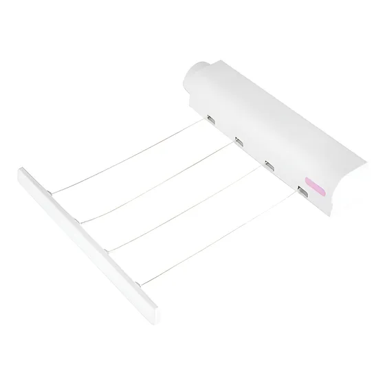 Tendedero De Ropa Retráctil De Plástico Plegable