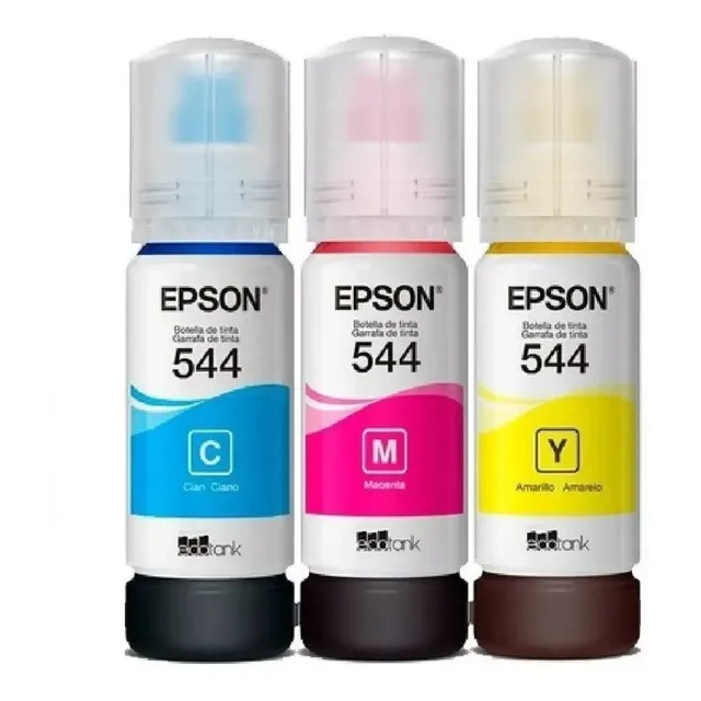 Kit De 3 Tintas Epson T544 Cyan, Magenta, Yellow
