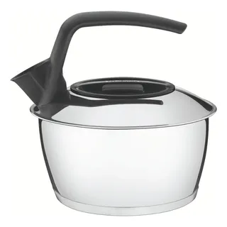 Chaleira Em Aço Inox Com Fundo Triplo Cabo Preto 1,5 L Tramontina Chaleira Em Aço Inox Com Fundo Triplo Cabo Preto 1,5 L Tramontina