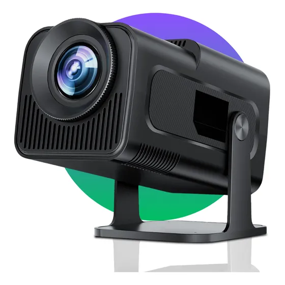 Mini Projetor Hy320 4k Bluetooth Espelhamento Portátil Wi-fi