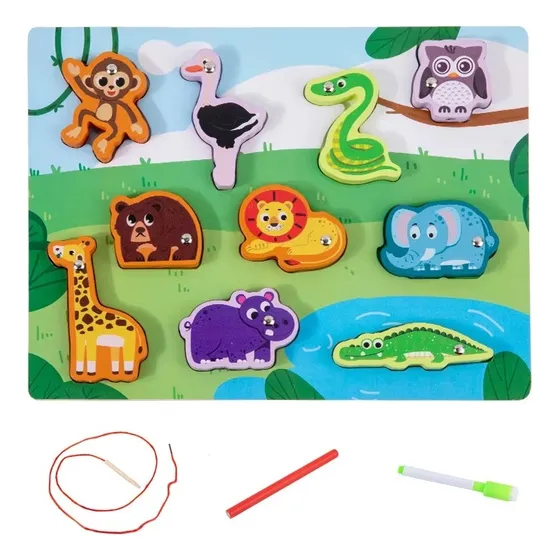 Puzzle Reversible 3 En 1 Pesca Magnética 3d