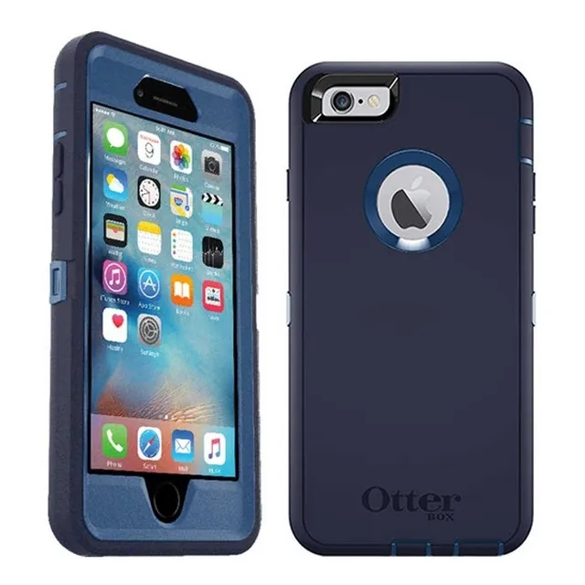 . Funda Otterbox Defender Para iPhone 6 Plus Azul Uso Rudo