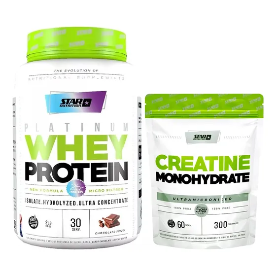 Star Nutrition Whey Protein 2lb + Creatina Monohidrato 300gr