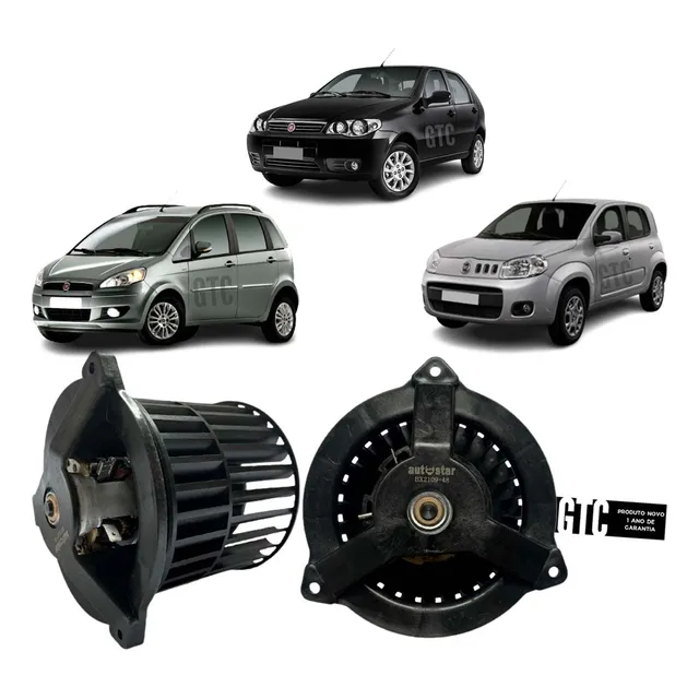 Motor Ventilador Interno Fiat Palio, Uno, Idea 2000-2016